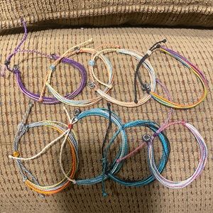 Pura vida bracelets 8 total